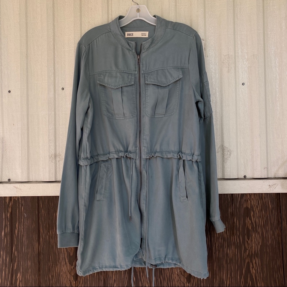 BKE utility mid length jacket green size S women’s